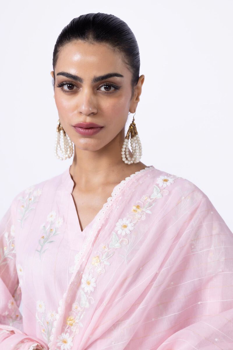 Embroidered | Cotton Zari Organza | Dupatta | null