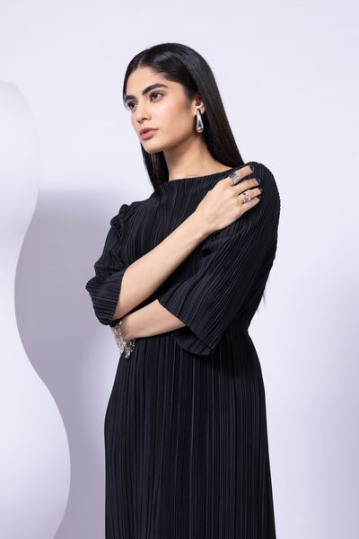 Dyed | Pleated Georgette | Maxi Dress | GBP 7.50