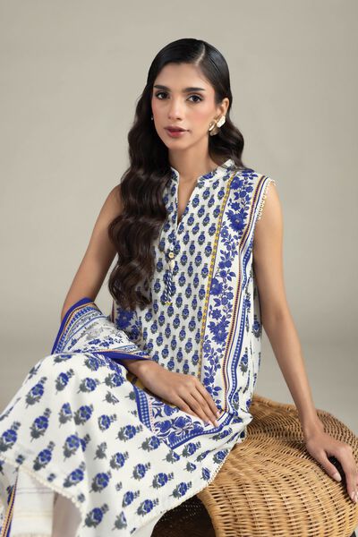 Printed | Cambric | Three Piece Suit | GBP 50.00