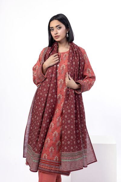 Printed | Textured Cotton | Tailored 3 Piece | GBP 40.00