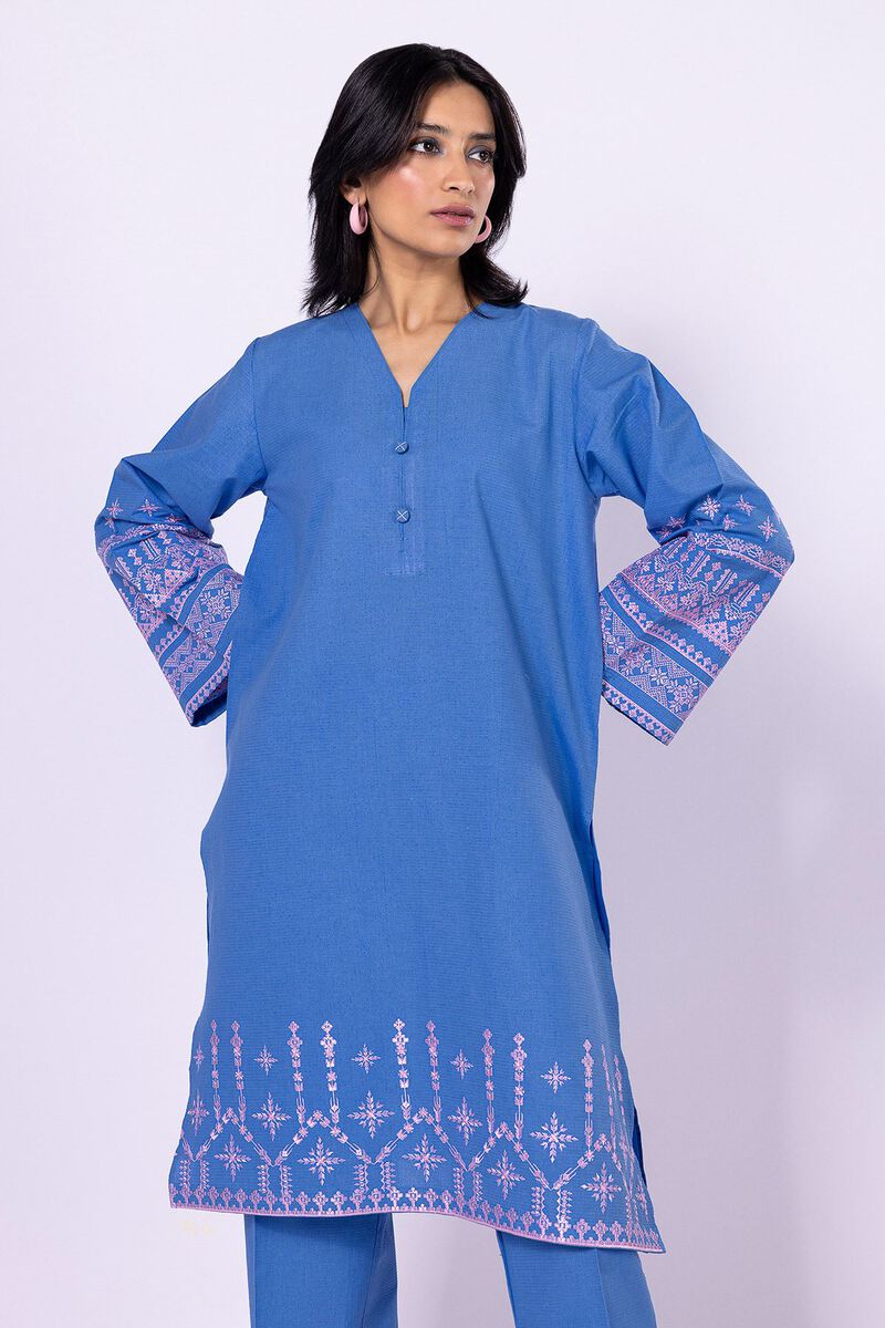 Yarn Dyed Slub | Embroidered | Fabrics 2 Piece | Top Bottoms | null