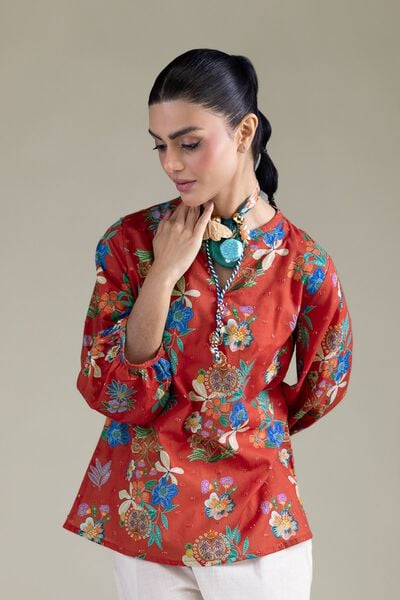 Embroidered | Cambric | Short Cambric Blouse | GBP 25.00