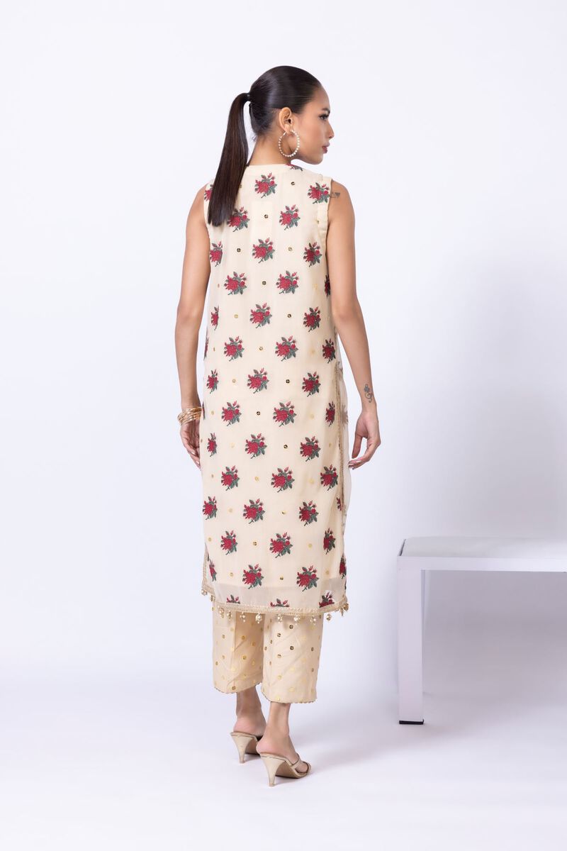 Embroidered | Polyester Crinkle Chiffon | Kurta | GBP 24.00