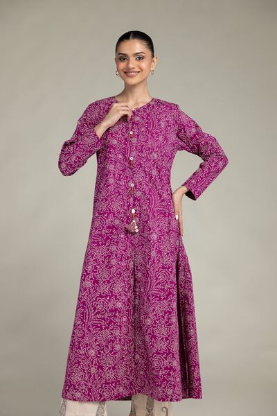 Printed | Cambric | Floral Round-Neck Kurta | GBP 35.00