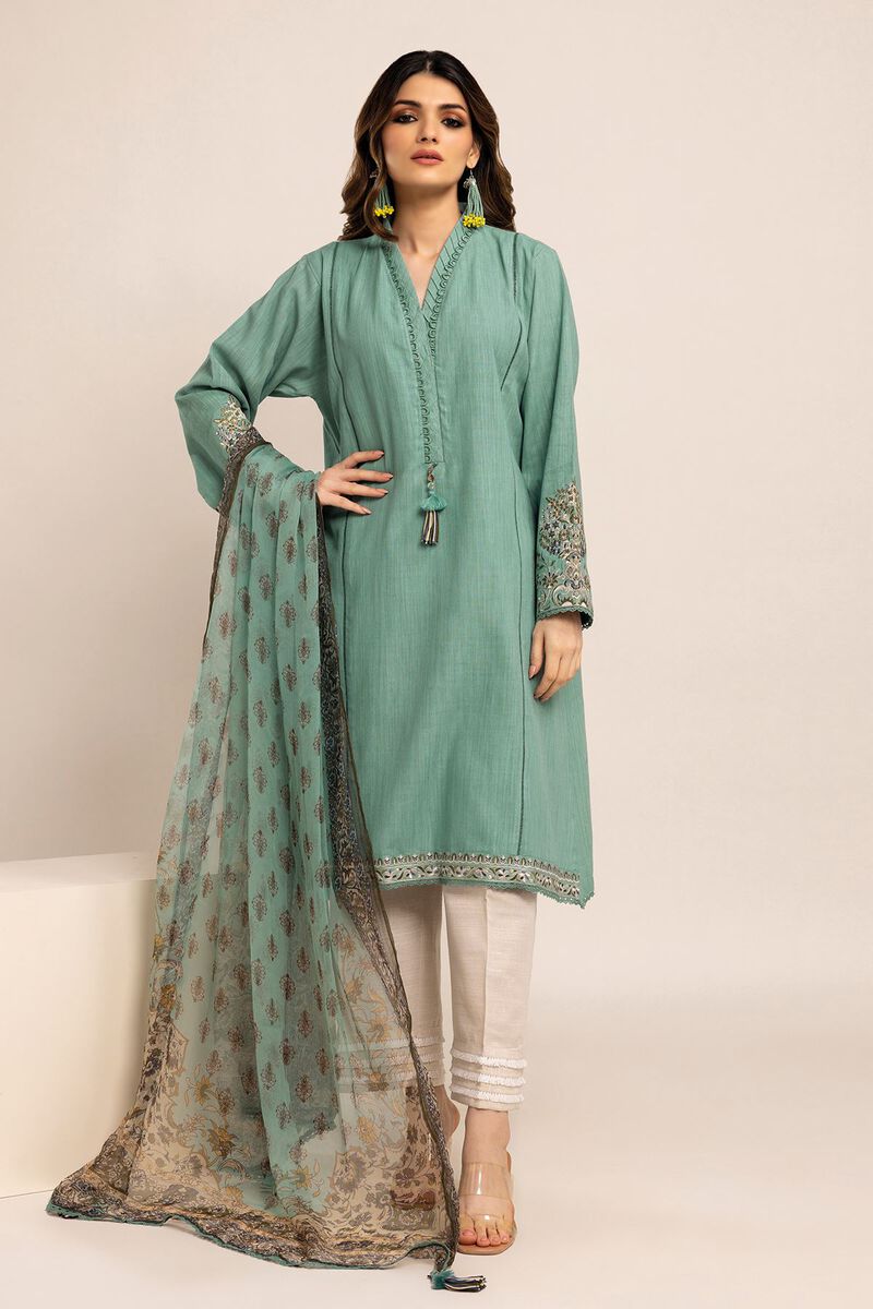 Crosshatch | Embroidered | Fabrics 2 Piece | Top Dupatta | null