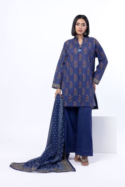 Printed | Textured Cotton | Tailored 3 Piece | GBP 40.00