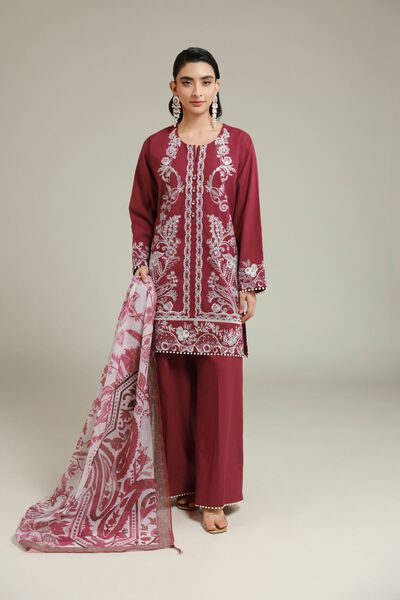 Embroidered | Cambric | Fabrics 3 Piece | GBP 45.00