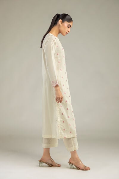 Embroidered | Cambric | Cambric Solid Pants | GBP 25.00