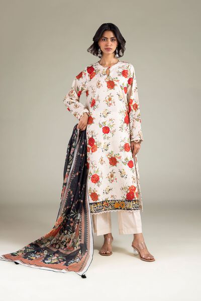 Embroidered | Cambric | Fabrics 3 Piece | GBP 24.50