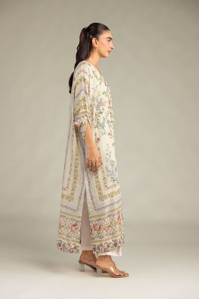 Printed | Raw Silk | Solid Silk Pants | GBP 30.00
