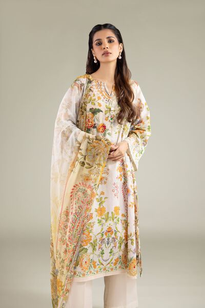 Embroidered | Lawn | Floral Tailored 3-Piece | GBP 50.00