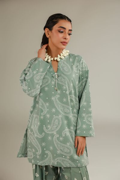 Cambric | Green Cambric Kurta | GBP 25.00