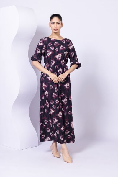 Printed | Pleated Georgette | Maxi Dress | GBP 7.50