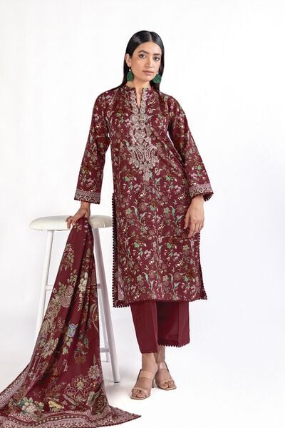 Embroidered | Slub Lawn | Tailored 3 Piece | GBP 25.00