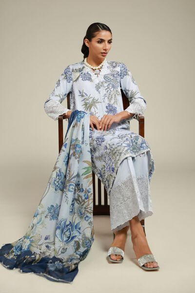 Embroidered | Raw Silk | Kurta | GBP 65.00