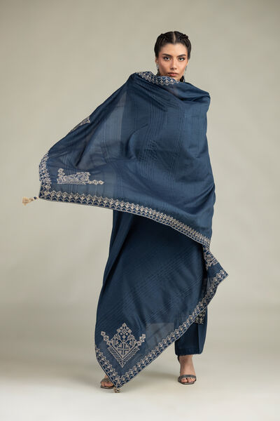 Embroidered | Polyester Silk | Polyester Silk Dupatta | GBP 35.00