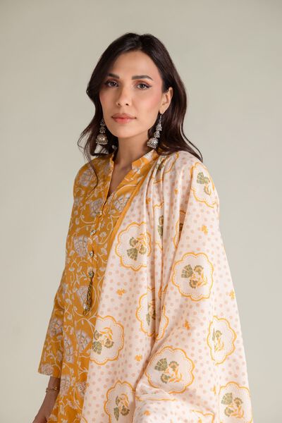 Embroidered | Textured Lawn | Floral Lawn Dupatta | GBP 6.00