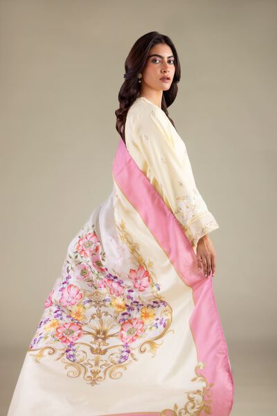 Embroidered | Polyester Silk | Embroidered Silk Dupatta | GBP 25.00