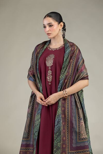 Printed | Polyester Silk | Silk Floral Dupatta | GBP 25.00