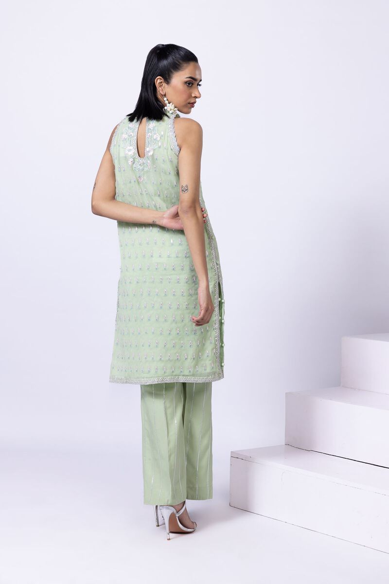 Embroidered | Polyester Crinkle Chiffon | Kurta | null