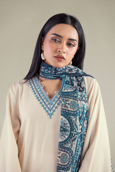 Embroidered | Cambric | Fabrics 3 Piece | GBP 40.00