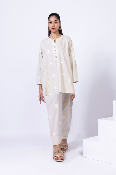 Embroidered | Crosshatch Poplin | Pants | GBP 6.00