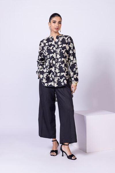 Printed | Dull Raw Silk | Blouse | GBP 20.00
