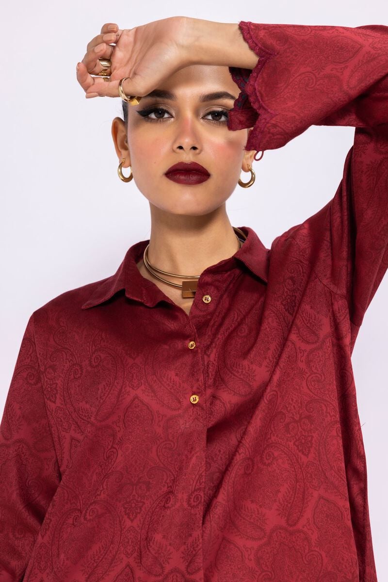 A Line Shirt, RED, hi-res image number null