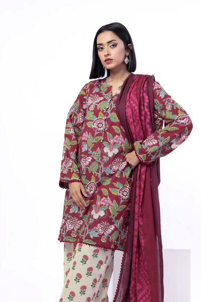 Printed | Cotton | Tailored 3 Piece | GBP 40.00