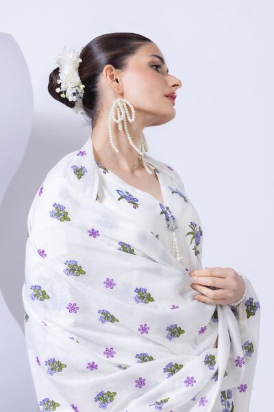 Embroidered | Cotton Square | Dupatta | GBP 35.00