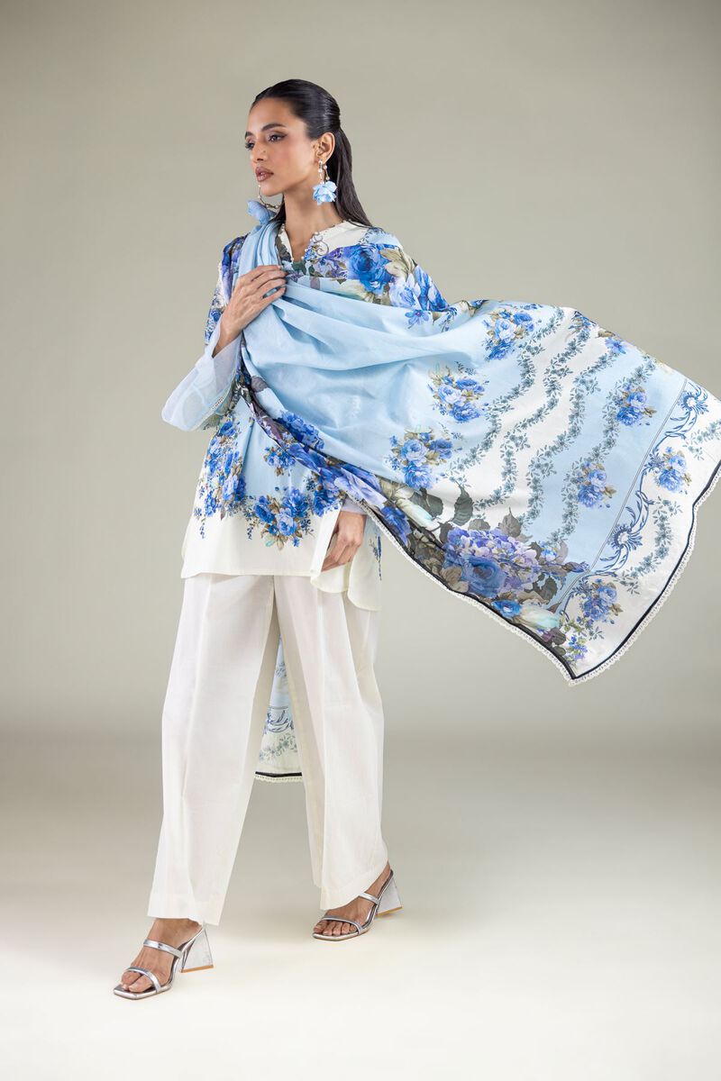 Embroidered | Lawn | Floral Draped Dupatta | GBP 15.00