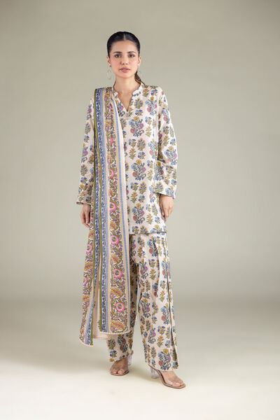 Printed | Lawn | Mughal Motif Dupatta | GBP 7.50
