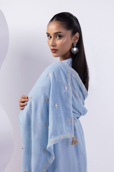 Dyed | Light Thai Silk | Dupatta | GBP 25.00
