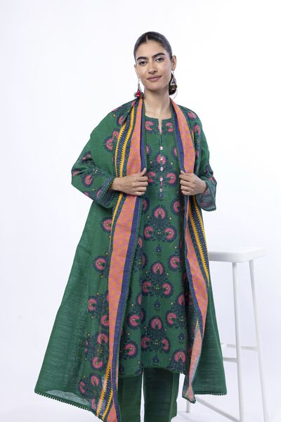 Printed | Light Khaddar | Tailored 3 Piece | GBP 40.00