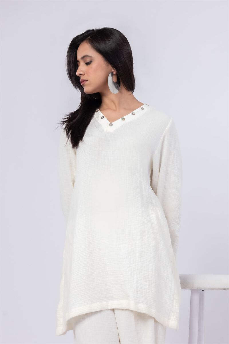 Dyed | Cheese Cloth | Kurta | GBP 17.50