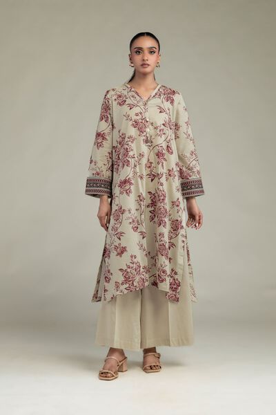 Printed | Cambric | Solid Beige Pants | GBP 25.00