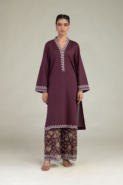 Embroidered | Cotton Dobby | Floral Cotton Pants | GBP 15.00
