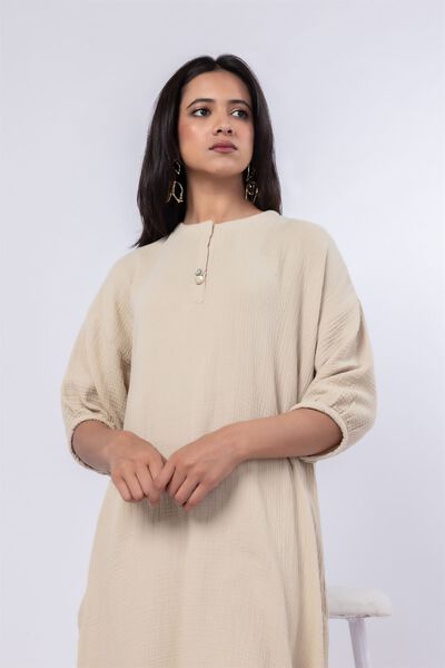 Dyed | Cheese Cloth | Kurta | GBP 30.00