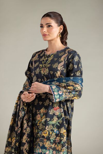 Embroidered | Jacquard | Fabrics 3 Piece | GBP 40.00