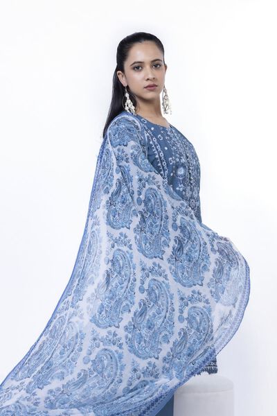 Embroidered | Cambric | Fabrics 3 Piece | GBP 27.50