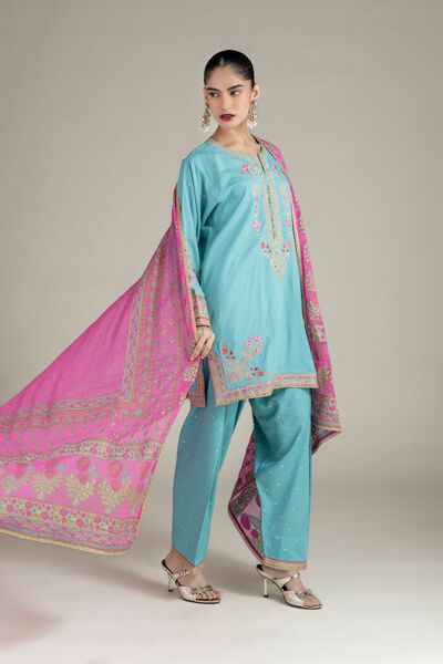 Printed | Raw Silk | Dupatta | GBP 25.00