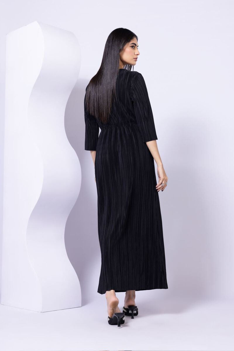 Dyed | Pleated Georgette | Maxi Dress | null