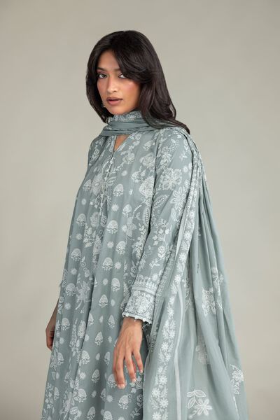 Lawn | Floral Lawn Dupatta | GBP 25.00