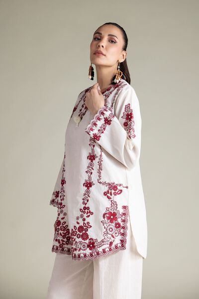 Embroidered | Cotton Dobby | 2-Piece Tailored Set | GBP 60.00