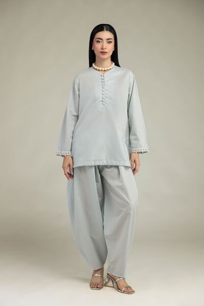 Embroidered | Mesuri | Solid Mesuri Pants | GBP 25.00