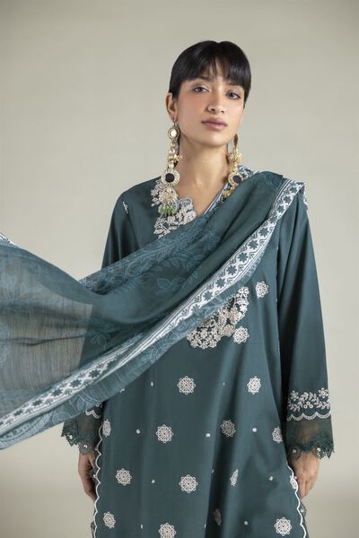 Embroidered | Cambric | Fabrics 3 Piece | GBP 40.00
