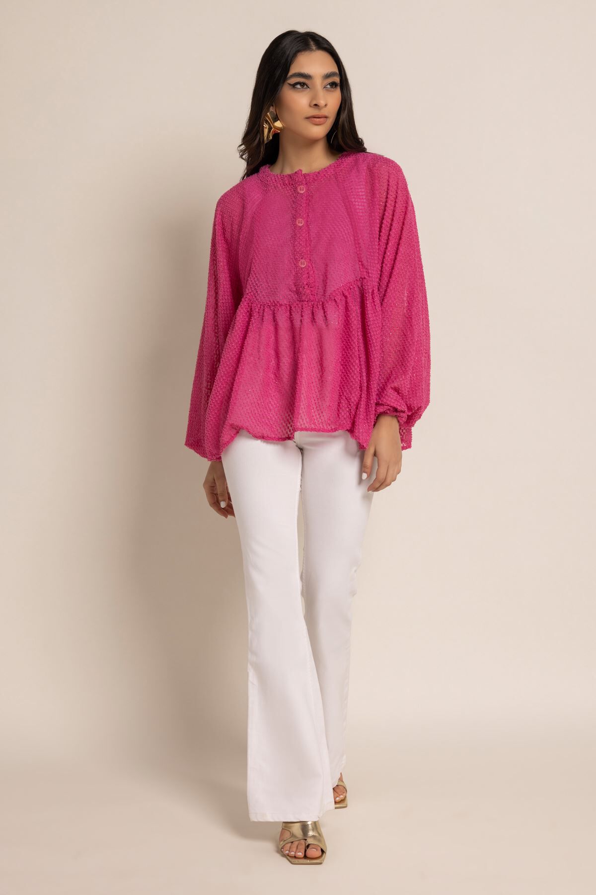 Khaadi peplum top sale