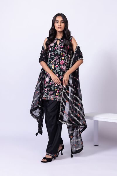 Embroidered | Polyester Crinkle Chiffon | Kurta | GBP 19.50