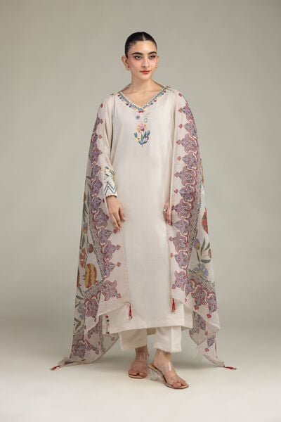 Embroidered | Raw Silk | Raw Silk Pants | GBP 20.00