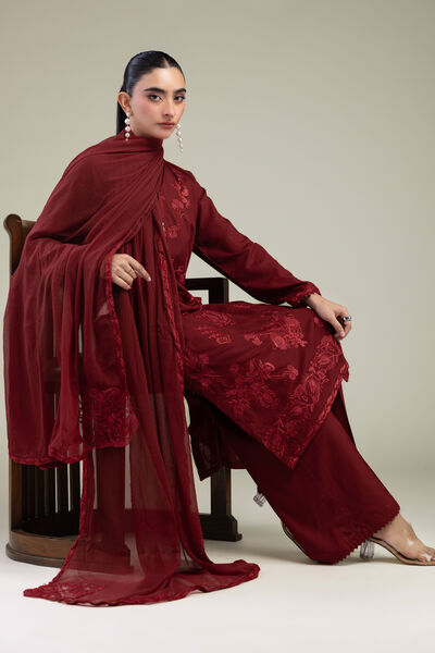 Embroidered | Raw Silk | V-Neck Silk Kurta | GBP 45.00